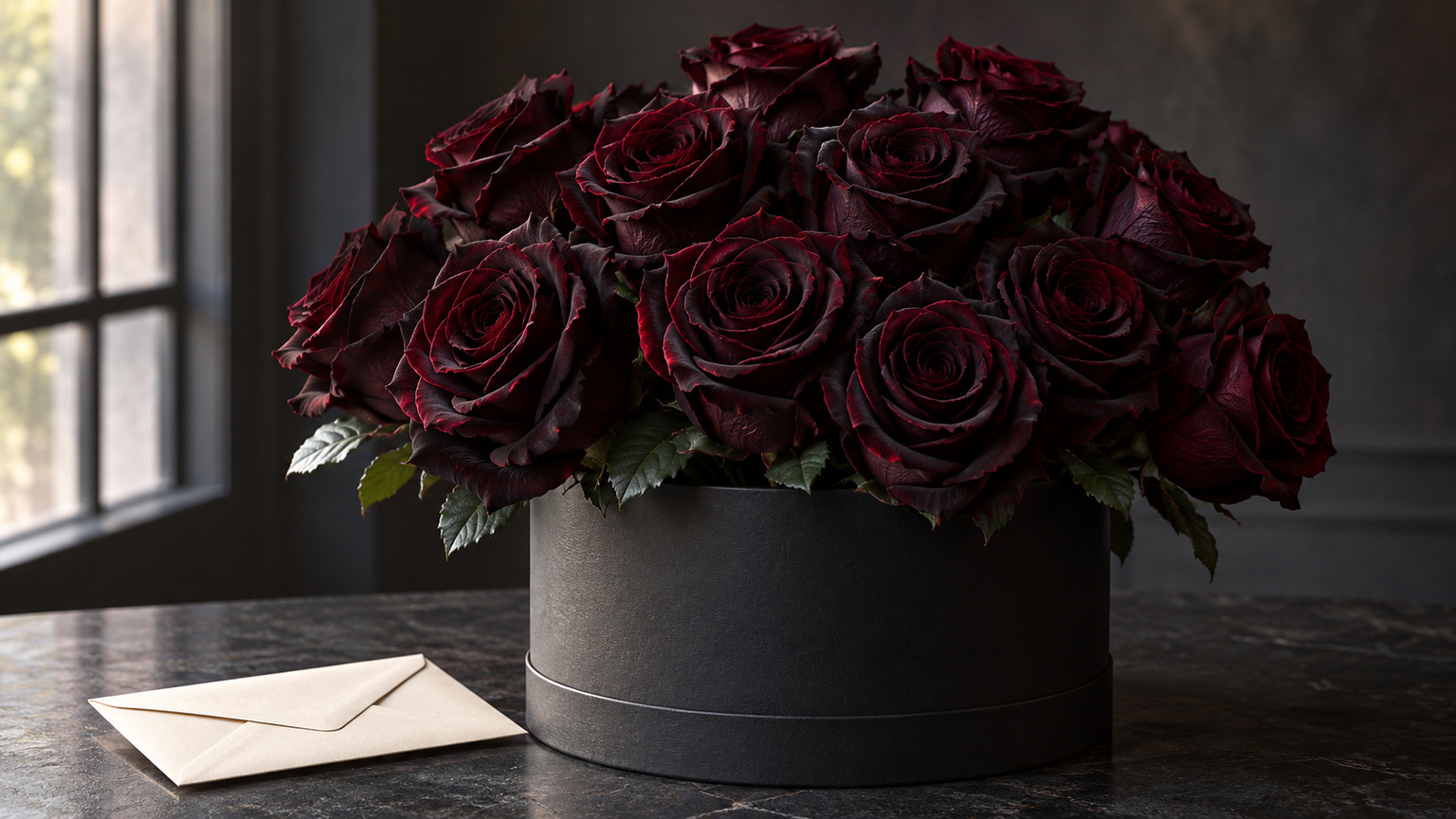 What do black roses mean?